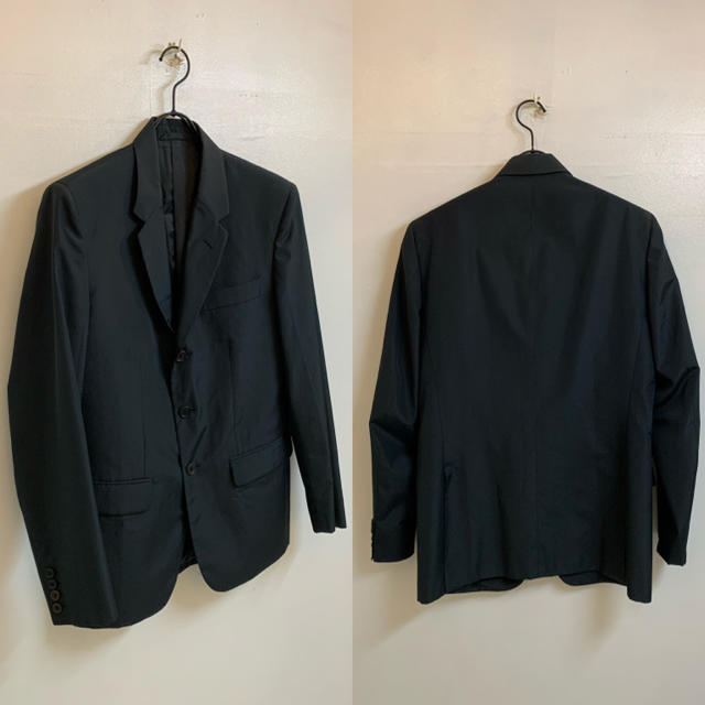 HELMUT LANG(ヘルムートラング)のHELMUT LANG VINTAGE 1998s イタリア製 ポリシルクJKT メンズのジャケット/アウター(テーラードジャケット)の商品写真