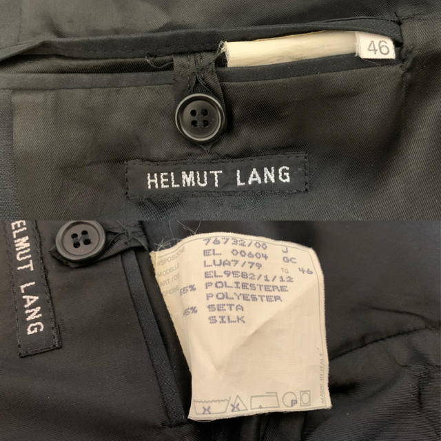 HELMUT LANG(ヘルムートラング)のHELMUT LANG VINTAGE 1998s イタリア製 ポリシルクJKT メンズのジャケット/アウター(テーラードジャケット)の商品写真