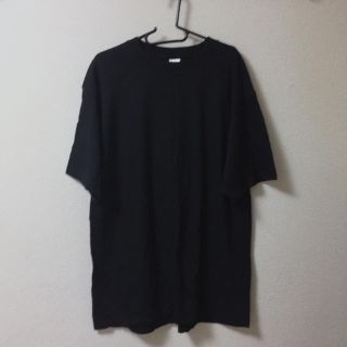 スピンズ(SPINNS)のBIGシャツ 半袖Tシャツ 黒(Tシャツ(半袖/袖なし))