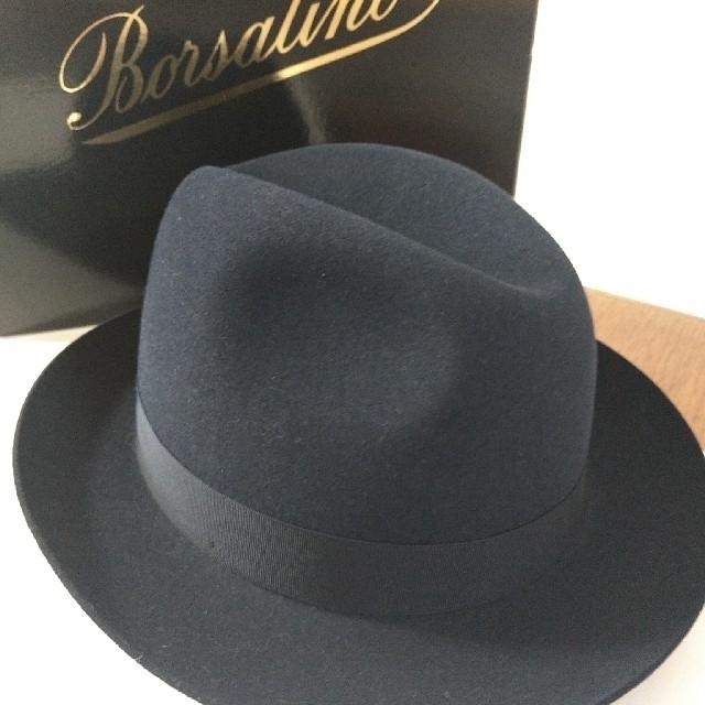 値下げ 未使用 Borsalino ボルサリーノハット 100%Fur Felt - ハット