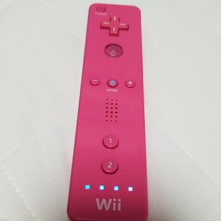 ウィー(Wii)の純正 Wiiリモコン ピンク(家庭用ゲーム機本体)