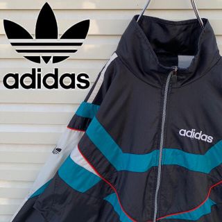 アディダス(adidas)のyuyuさん専用 アディダス ナイロンジャケット90s 胸ロゴ ゆるだぼ 90s(ナイロンジャケット)