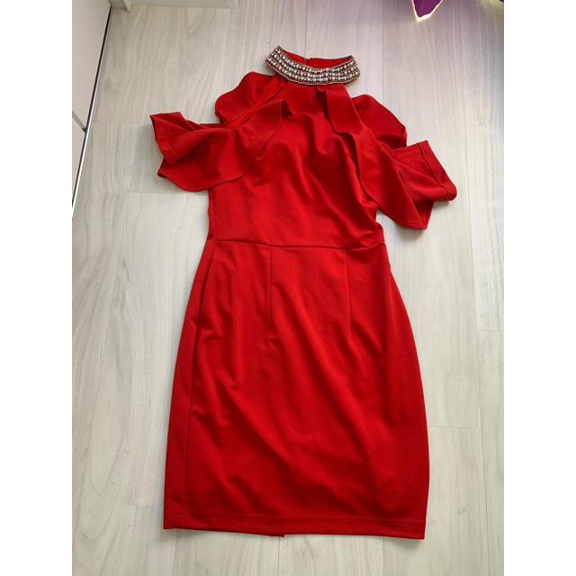 AngelR(エンジェルアール)のAngelR 赤ミニドレス レディースのフォーマル/ドレス(ナイトドレス)の商品写真