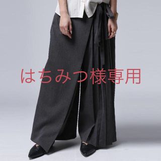 アンティカ(antiqua)のantiqua アンティカ リボンプリーツ ワイドパンツ(カジュアルパンツ)