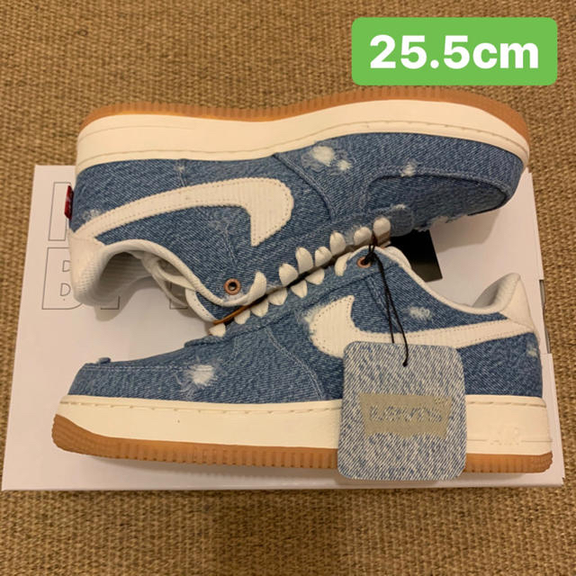 25.5cm Nike By You Air Force 1 Levi's靴/シューズ