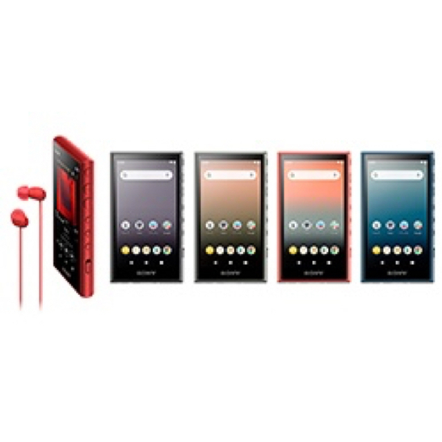 WALKMAN(ウォークマン)の【美品】最終値下！(おまけ付き)ウォークマンNW-105A（red）16G  スマホ/家電/カメラのオーディオ機器(ポータブルプレーヤー)の商品写真