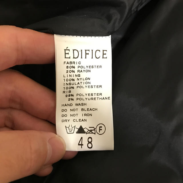 EDIFICE(エディフィス)のEDIFICE (エディフィス) MA-1ジャケット ネイビー サイズ:48 メンズのジャケット/アウター(ミリタリージャケット)の商品写真