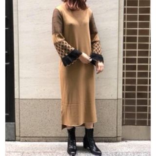 未使用級✨mame kurogouchi 19AW ボリュームニットワンピースかすみの