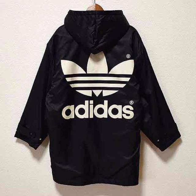 adidas - adidas 90sビッグトレフォイルロゴ ナイロン中綿コート 裏