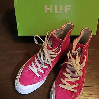 ハフ(HUF)のHUF☆ピンクスニーカー(スニーカー)