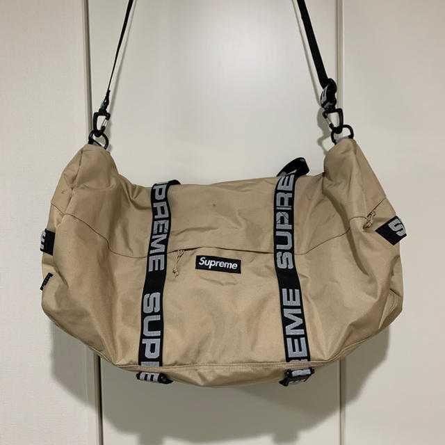 Supreme 18SS large duffle bag ベージュ タン