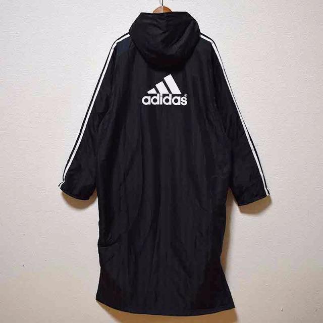 adidas(アディダス)のadidasアディダス FC東京 ベンチコート 黒 XO 裏ボア 2011年 メンズのジャケット/アウター(ダウンジャケット)の商品写真