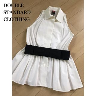 ダブルスタンダードクロージング(DOUBLE STANDARD CLOTHING)のダブスタ＊ベルト付ノースリーブシャツ(シャツ/ブラウス(半袖/袖なし))