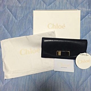 クロエ(Chloe)のchloe リリー 長財布 黒(財布)