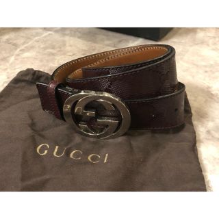 グッチ(Gucci)の【まはさん専用】グッチ　GUCCI メンズ　レザーベルト(ベルト)