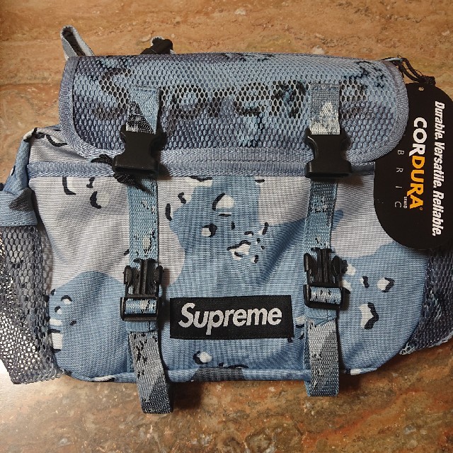 supreme20ss 立ち上げ Waist Bag ブルーカモ 送料込