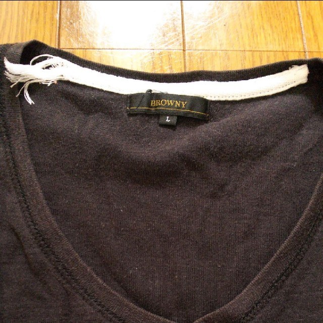 BROWNY(ブラウニー)のブラウニー  カットソー  ブラック  メンズ  ロンT メンズのトップス(Tシャツ/カットソー(七分/長袖))の商品写真