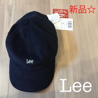 リー(Lee)の新品 ☆ Lee キャップ コーデュロイ 黒(キャップ)