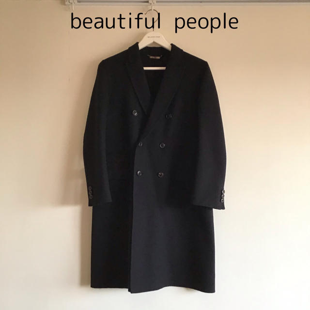 beautiful people(ビューティフルピープル)の人気★Beautiful people チェスターコート　ブラック レディースのジャケット/アウター(チェスターコート)の商品写真