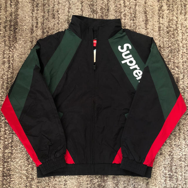 黒 mサイズ supreme paneled track jacket ss20