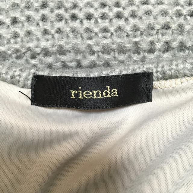 rienda(リエンダ)のリエンダ ニット ワンピース レディースのワンピース(ミニワンピース)の商品写真