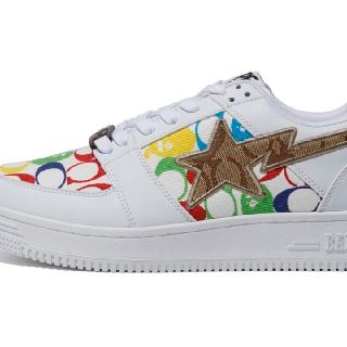 アベイシングエイプ(A BATHING APE)のレア☆エイプ×COACH Bape STA 25cm US7　コーチコラボ　靴(スニーカー)