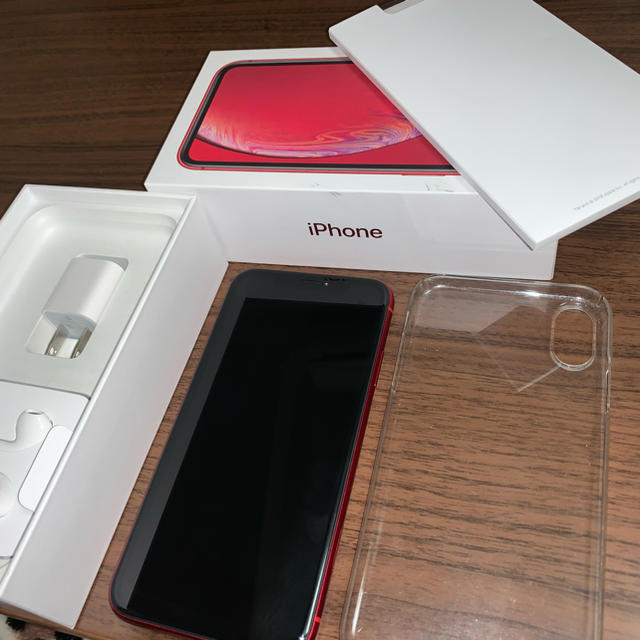 iphone xr red 128gb simフリー - スマートフォン本体