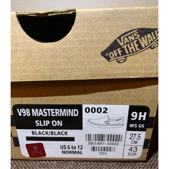 VANS V98 OG × mastermind JAPAN SLIP ON 3