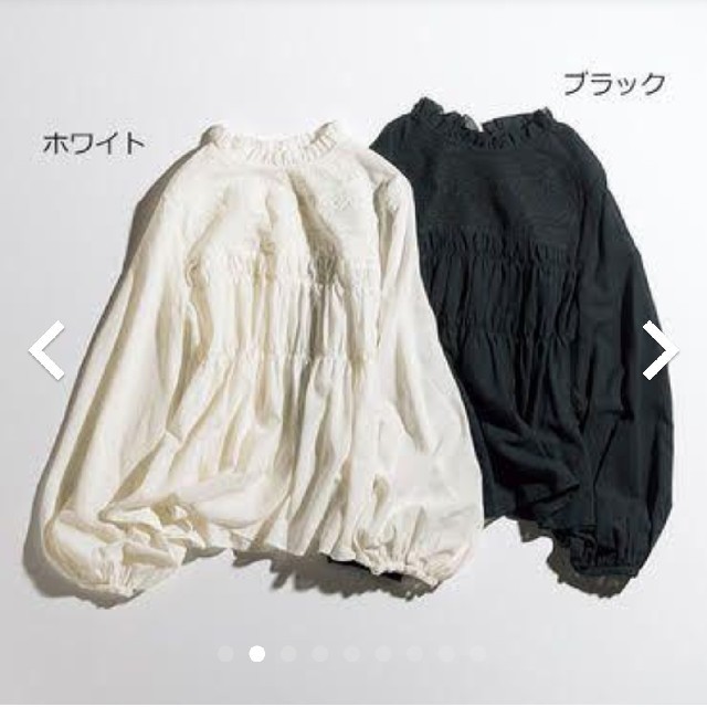 Drawer(ドゥロワー)のvery掲載 CASA FLINE　エンブロイダリー　ブラウス レディースのトップス(シャツ/ブラウス(長袖/七分))の商品写真