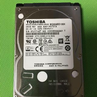 トウシバ(東芝)の東芝 SSHD 1TB MQ02ABD100H 9.5mm ハイブリッドHDD(PCパーツ)