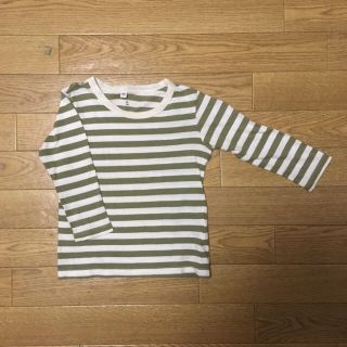 ムジルシリョウヒン(MUJI (無印良品))の無印良品 ボーダー ロンT 100サイズ②(Tシャツ/カットソー)