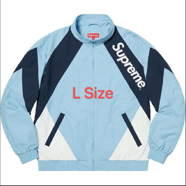 黒 L supreme paneled track jacket black