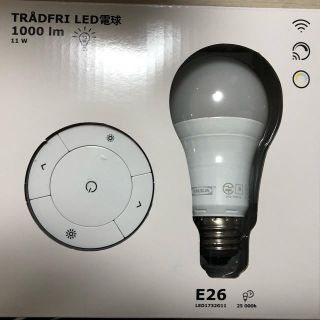 イケア(IKEA)の新品　ワイヤレス電球+リモコン(蛍光灯/電球)