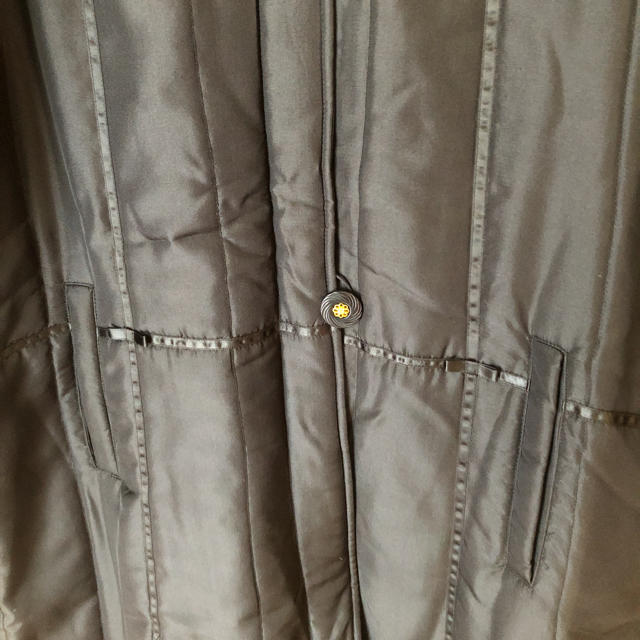 襟ファー付き　ロングコート レディースのジャケット/アウター(ロングコート)の商品写真