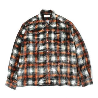 アンユーズド(UNUSED)のNEON SIGN VELVET OMBRE CHECK SHIRT(シャツ)