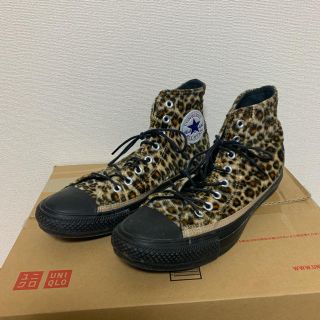 コンバース(CONVERSE)のコンバース ハイカット オールスター レオパード ヒョウ柄 ハラコ(スニーカー)