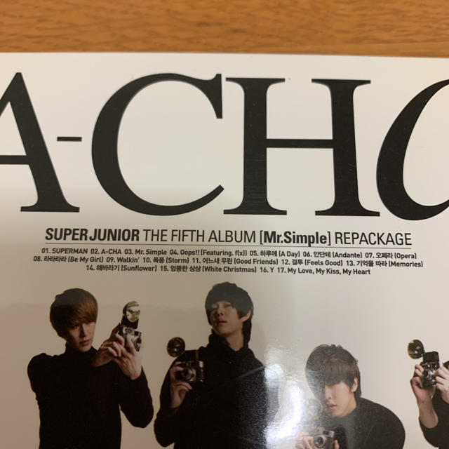 SUPER JUNIOR(スーパージュニア)のスーパージュニア 5集 A-CHA エンタメ/ホビーのCD(K-POP/アジア)の商品写真