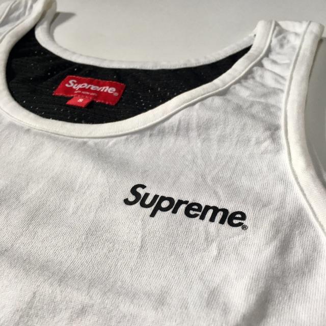 Supreme - Supreme メッシュバックタンクトップシャツ ホワイトS