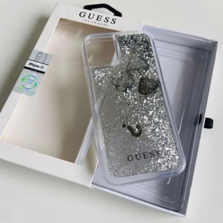 日本未発売！guess ゲス iPhone 11 対応 グリッター ラメ ケース