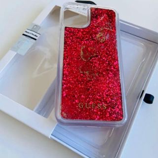 ゲス(GUESS)の日本未発売！guess iPhone 11 Pro Max ケース ラズベリー(iPhoneケース)