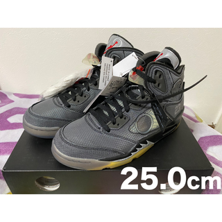 ナイキ(NIKE)の25cm OFF-WHITE × NIKE AIR JORDAN 5 RETRO(スニーカー)