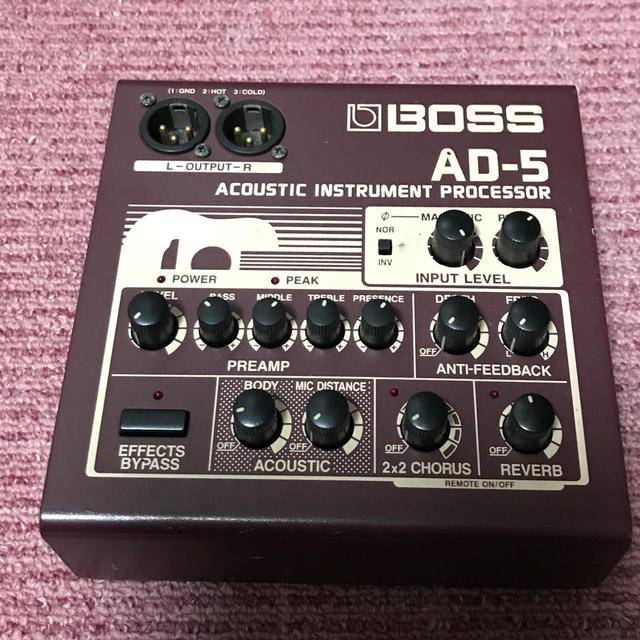 BOSS AD-5 Acoustic Instrument Processor②