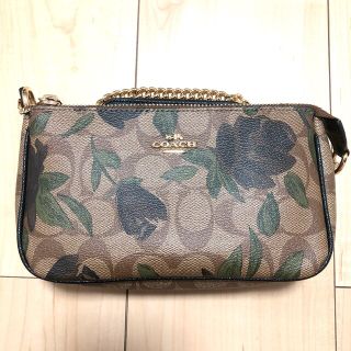 コーチ(COACH)の【未使用品】レア！coach チェーンバッグ 花柄 (ハンドバッグ)