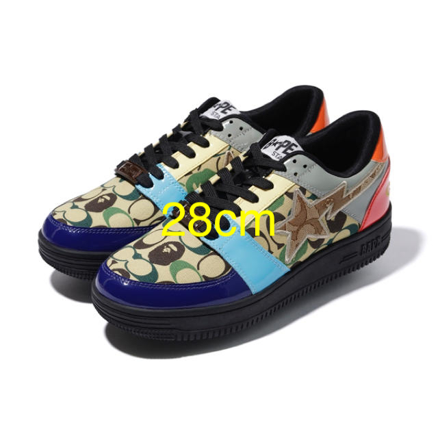 A BATHING APE(アベイシングエイプ)の激レア28cm！【 BAPE X COACH 】BAPE STA マルチカラー メンズの靴/シューズ(スニーカー)の商品写真