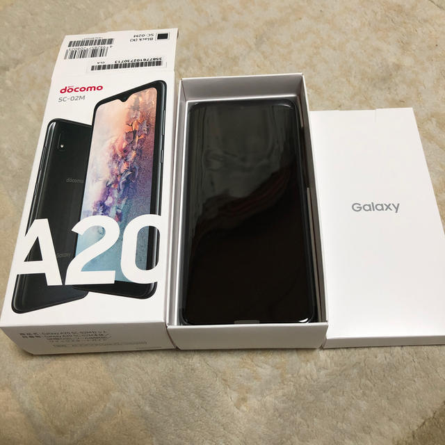 新品未使用docomo GALAXY A20 SC-02Mブラック 日本製 3300円引き www