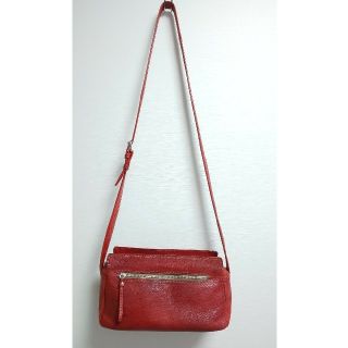 『美品』マーガレットハウエル ハンドバッグ 肩掛け レザー レッド