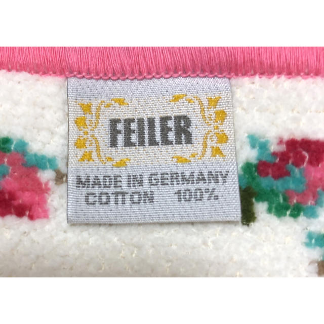 FEILER(フェイラー)のFEILER フェイラー ハンカチ タオルハンカ 薔薇柄 レディースのファッション小物(ハンカチ)の商品写真