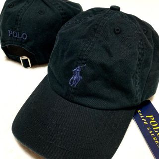 ポロラルフローレン(POLO RALPH LAUREN)の56㎝ / 8-20 / ブラック 新品 クラシック スポーツ キャップ(帽子)