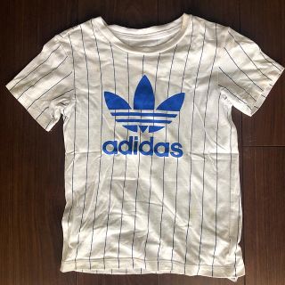 アディダス(adidas)のアディダス　白　Tシャツ　120cm(Tシャツ/カットソー)