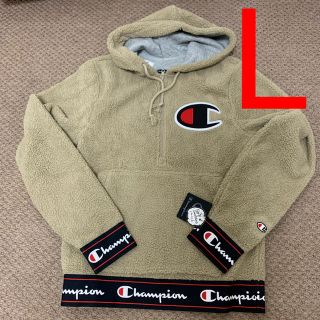 完売品　新品　ベージュ　L  Champion パーカー ボアフリース